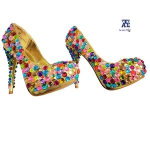 Shiekh Be-jeweled Pumps